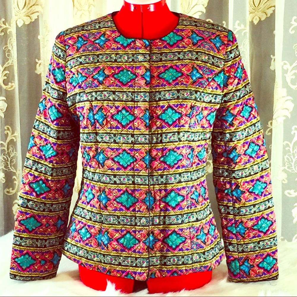 Chic multicolored light weight jacket